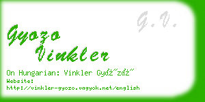 gyozo vinkler business card